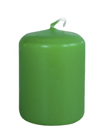 Свеча пеньковая 4 х5 см цвет зеленый