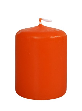 Свеча пеньковая 4 х5 см цвет оранжевый