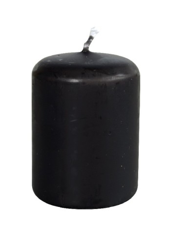 Свеча пеньковая 4 х5 см цвет черный