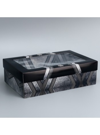 Коробка складная 30 х20 х9 см Настоящему мужчине