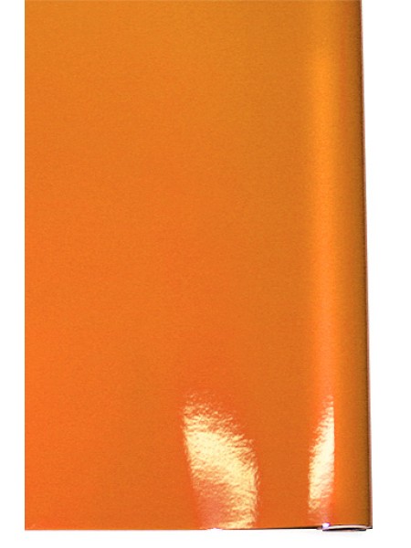 Бумага капелла 70 см х10 м 43/35  глазурь оранжевая