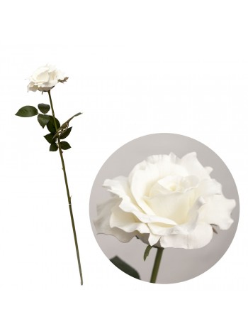 Роза 85 см белая