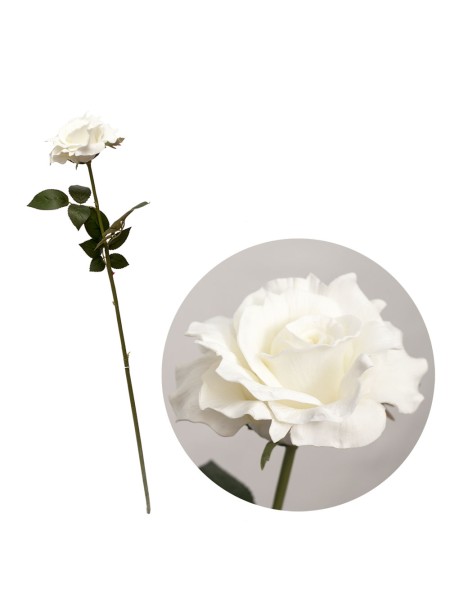 Роза 85 см белая