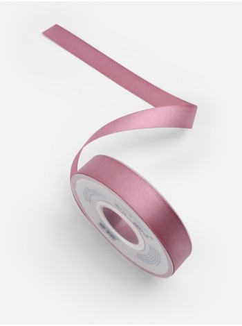 Лента атлас 2 см х23 м 2-х сторонняя цвет розовый №165