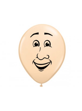 5"шар воздушный с рисунком Лицо мужское