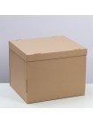 Коробка складная 38 х33 х30 см цвет бурый
