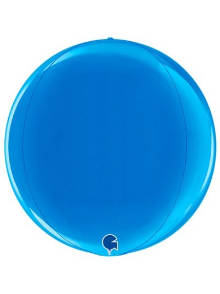 Фольга шар 3D Сфера 15" Металлик Blue Grabo