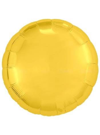 Фольга шар Круг 30"/76 см цвет металлик Gold Agura Россия