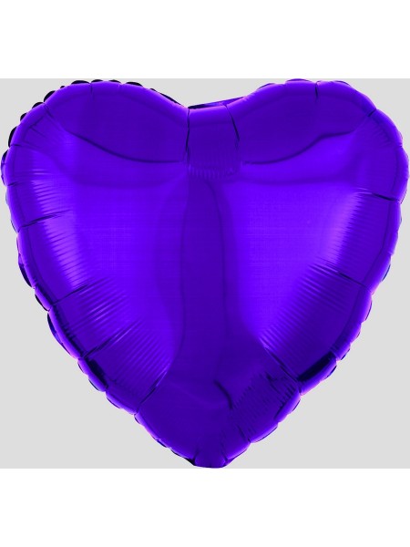 Фольга шар Сердце 18"/46 см металлик Purple Anagram