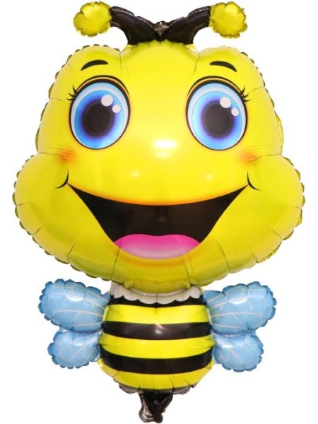 Фольга шар Счастливая пчела 17"/43 см 1шт Китай