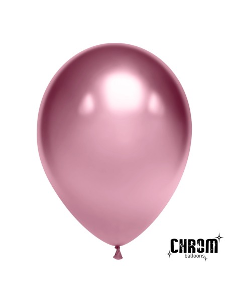 5"/13 см хром розовый 50 шт Chrom ballons