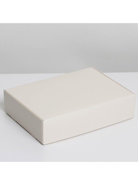 Коробка складная 21 х15 х5 см цвет бежевый