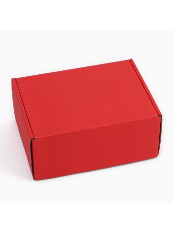 Коробка складная 22х16,5х9,5 см цвет красный