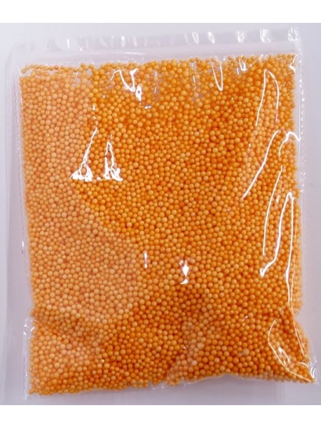 Наполнитель пенопласт шарики 4 мм 12 гр оранжевый