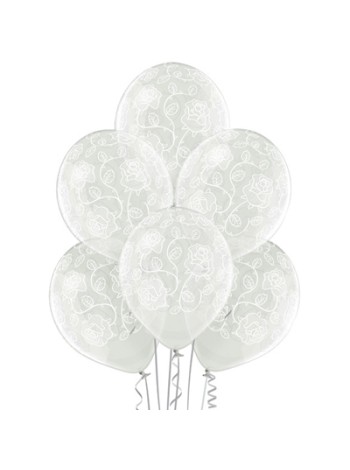 14"шелкография кристалл Розы-038 шар воздушный