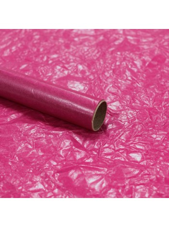 Бумага тишью 58 см х10 м Жемчужное сияние цвет ярко-розовый