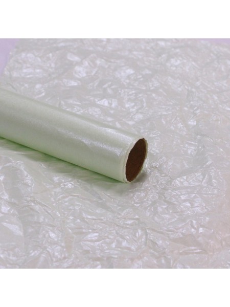 Бумага тишью 58 см х10 м Жемчужное сияние цвет пастельно-зеленый
