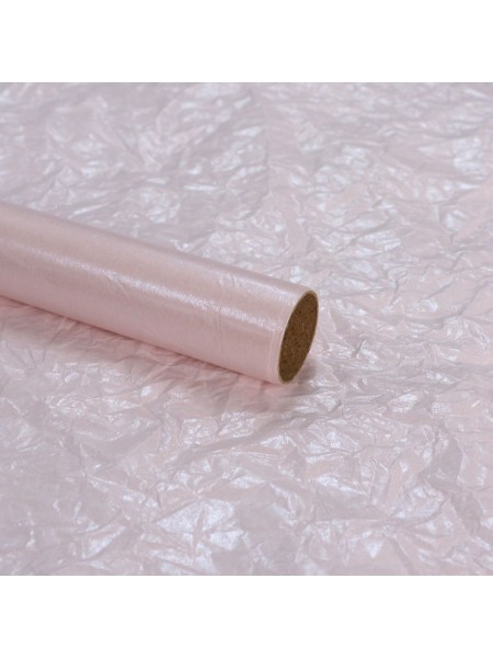 Бумага тишью 58 см х10 м Жемчужное сияние цвет светло-розовый