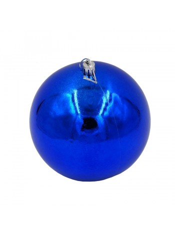Шар пластик 12 см глянцевый цвет синий HS-19-4