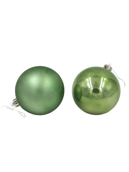 Шар пластик 8 см цвет светло-зеленый Арт022045