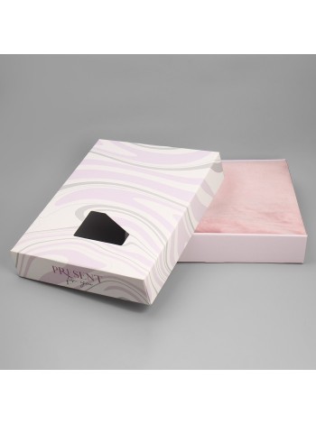 Коробка складная 47 х37 х8,8 см Текстура под постельное белье