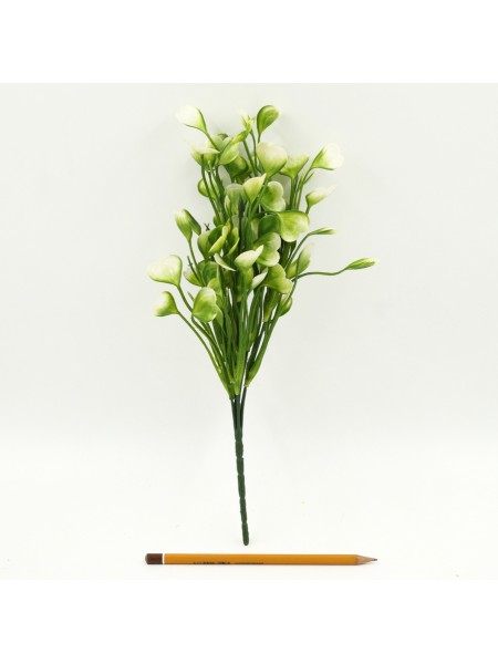Куст травы 35 см цвет зеленый/белый HS-10-1