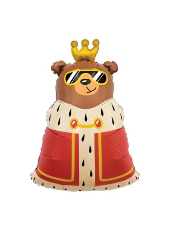Фольга шар фигура Король дня мини 12''/30 см