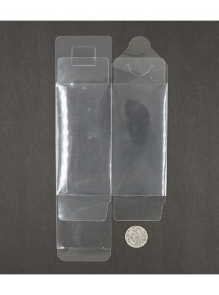 Коробка складная 12 х6 х6 см прозрачный пластик HS-52-28