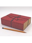Коробка складная 19 х13,5 х5,5 см микрогофра цвет красный 2 части  HS-52-12