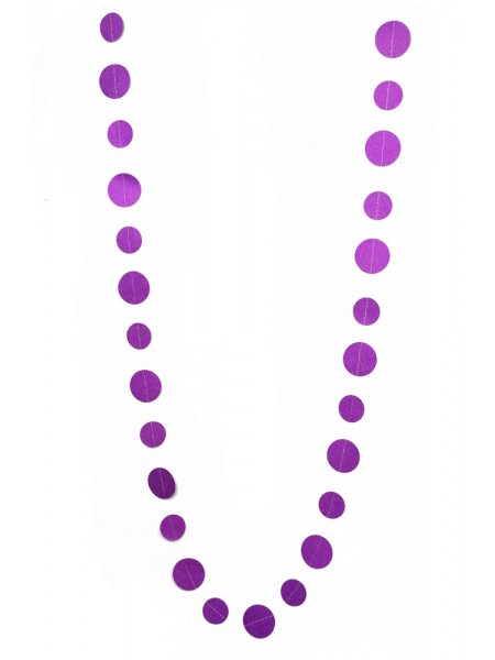 Гирлянда Круги блеск 260 см цвет фиолетовый  HS-21-4