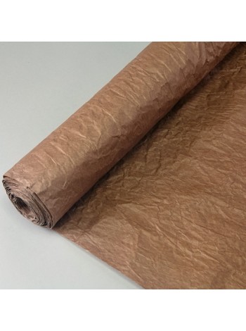 Бумага эколюкс 70 см х5 м крафт двухстороняя цвет коричневый