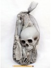 Кости скелета набор 28 деталей пластик цвет серый Хэллоуин HS-4-37