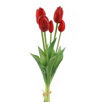 Тюльпан 47 см букет из  цветков  цвет красный  HS 31-3
