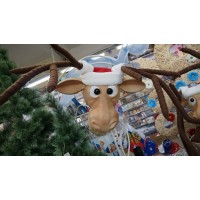 Голова оленя декор настенный 40 х27 х120 см