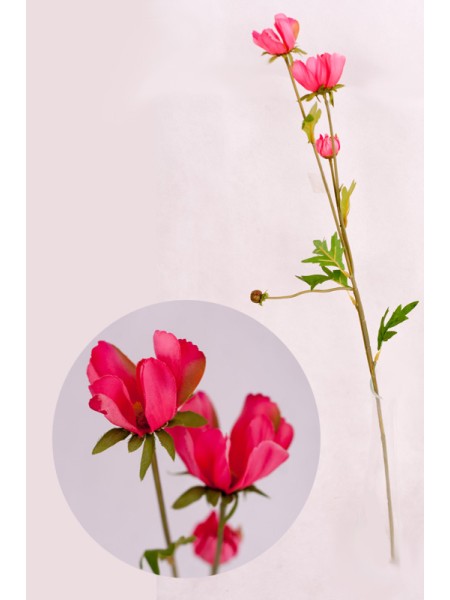 Цветок искусственный 60 см цвет  розовый