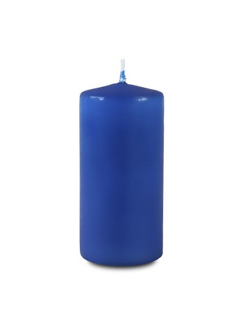 Свеча пеньковая 6 х12,5 см цвет синий
