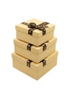 Коробка картон 18,5 х18,5 х9,5 см набор 3 шт квадрат цвет микс LX12- HS-61-58,59,60