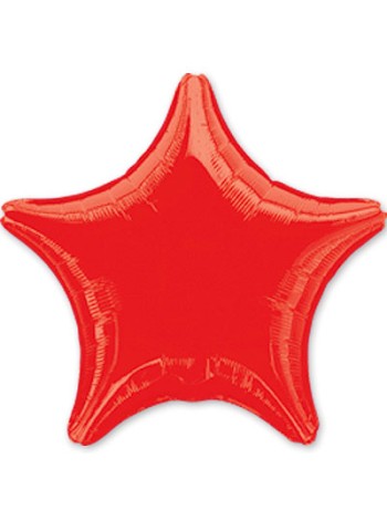 Фольга шар Звезда 18"/46 см металлик красный Anagram