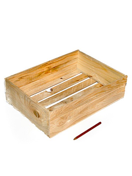 Коробка деревянная 122 под бутылку 35 х 25 х 10 см