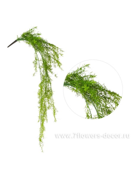 Папоротник 125 см растение искусственное пластик цвет зеленый арт. 9124-2М10