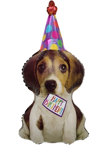 Фольга шар фигура Щенок в колпачке 30"/76 см Китай