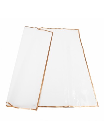 Пленка 58 х58 см 20 л глянец/матовая с каймой цвет белый HS-3-11