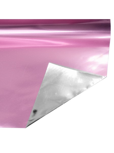 Пленка 58 х58 см 20 л металлик цвет розовый/серебро HS-3-12