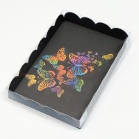 Коробка кондитерская 22 х15 х3 см Полет бабочки - для печенья
