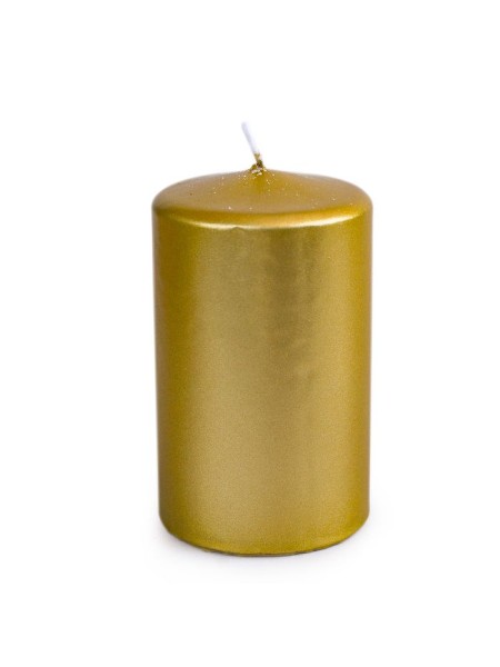 Свеча пеньковая 6 х10 см цвет золотой
