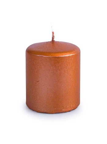 Свеча пеньковая 5 х6 см цвет бронзовый блеск