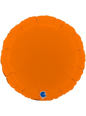 Фольга шар Круг 18"/46 см пастель Matte Orange Grabo Италия