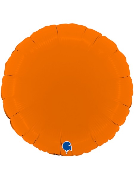 Фольга шар Круг 18"/46 см пастель Matte Orange Grabo Италия