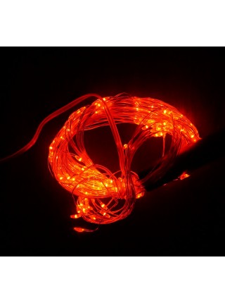 Электрогирлянда Конский хвост 180 см 10 нитей 200 лампочек цвет красный  HS-19-1