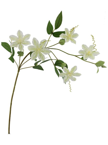 Клематис 78 см цветок искусственный цвет белый KLP0158/P50-5